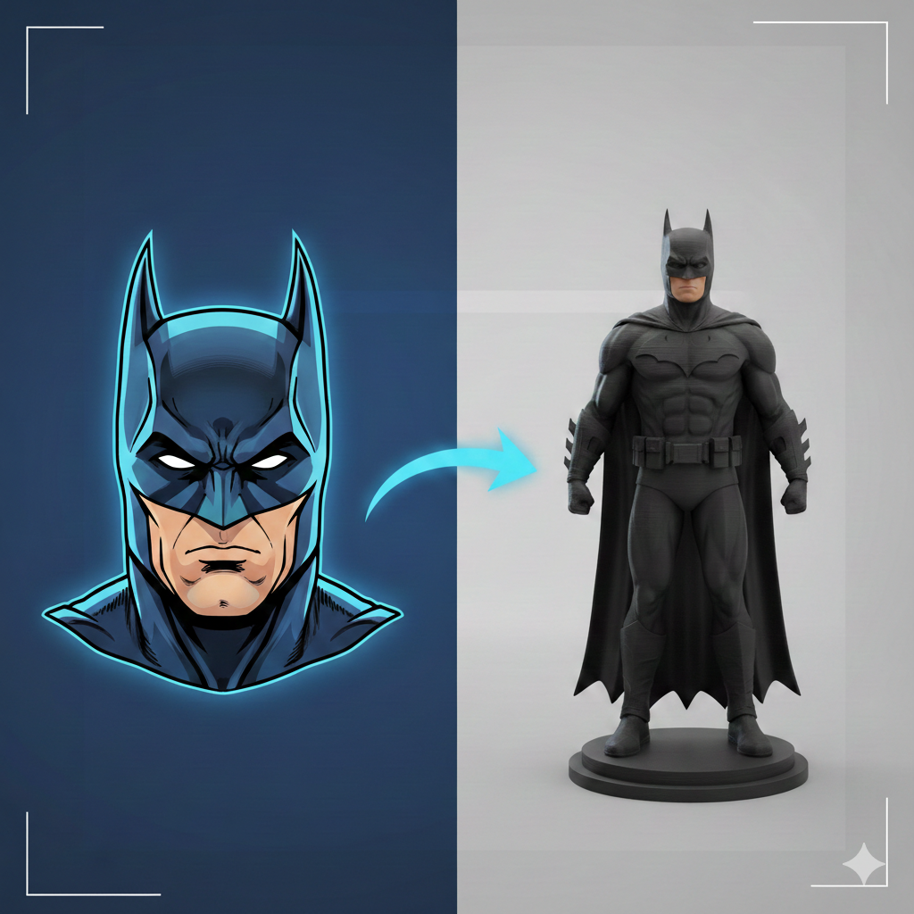 تحويل صورتك إلى مجسم